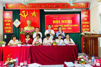 HỘI NGHỊ CÁN BỘ, VIÊN CHỨC, NGƯỜI LAO ĐỘNG, TRƯỜNG THPT YÊN KHÁNH B NĂM HỌC 2025–2026