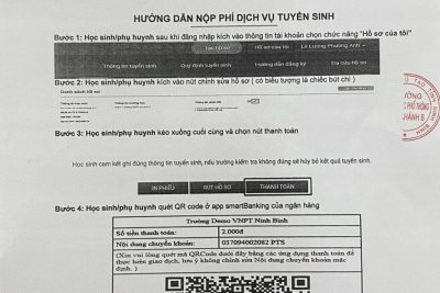 Trường THPT Yên Khánh B thông báo V/v thu dịch vụ tuyển sinh vào lớp 10 năm học 2024-2025.