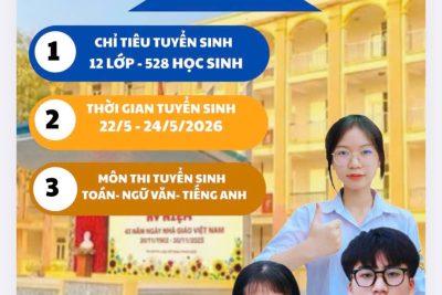 Thông báo tuyển sinh và dự kiến xếp lớp 10 năm học 2026-2027.